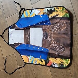 Oktoberfest Men's Bavarian Lederhosen April for cooking grilling BBQ 25x32" New…